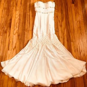 Alyce designer white formal gown
